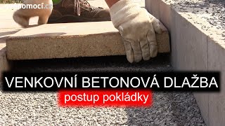 138 Pokládka venkovní betonové dlažby  Dodavatel KBBLOK  Svépomocí – ŽIVĚ [upl. by Dorthea485]