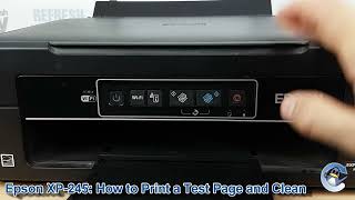 Epson XP245 How to Print a Nozzle Check Test Page and do Cleaning Cycles to Improve Print Quality [upl. by Thelma709]