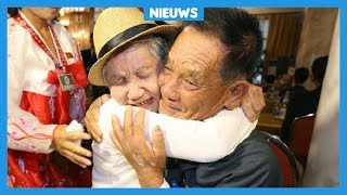 Koreaanse families zien elkaar weer na meer dan 60 jaar [upl. by Eislehc]