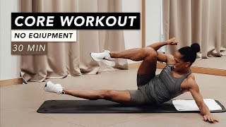 HOME WORKOUT  CORE WORKOUT 30 MINUTES  REBECCA BARTHEL [upl. by Rosaleen]