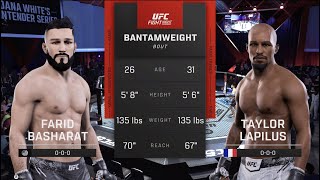 UFC Vegas 84 Basharat vs Lapilus UFC 5 Simulation [upl. by Osric]