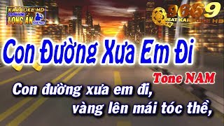 Karaoke Con Đường Xưa Em Đi  Tone Nam beat chuẩn  Nhạc sống LA STUDIO  Karaoke 9669 [upl. by Randy416]