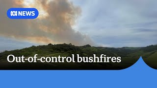 Home razed in outofcontrol bushfires in Victoria’s southwest  ABC News [upl. by Lanford]