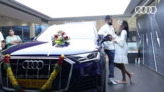 New Audi Q7 Car Delivery  Audi Hyderabad [upl. by Yelekalb]