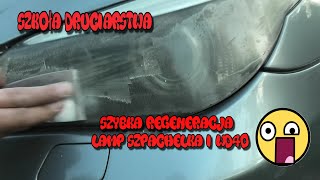 Szkoła Druciarstwa Szybka Regeneracja Lamp Bmw E60 530i Szpachelka i WD40 Wazzup [upl. by Allimrac]