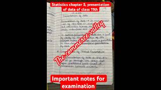 Statistics chapter 5 presentation of data of class 11th CBSE board shorts [upl. by Enigroeg919]