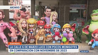 Pocos monigotes en la calle 6 de Marzo en comparación del 2023 [upl. by Homer]