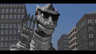 Mechagodzilla wrecks some stuff [upl. by Rehtul]