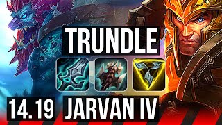 TRUNDLE vs JARVAN IV TOP  Rank 1 Trundle 6 solo kills 1300 games  EUW Master  1419 [upl. by Bilak]