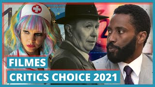 Filmes indicados ao CRITICS CHOICE 2021  Mank lidera [upl. by Dlareg]