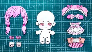 Paper Doll  How To Make Paper Doll  Paper Diy paperdiy paperdoll papercraft howtomake diy [upl. by Hunger80]