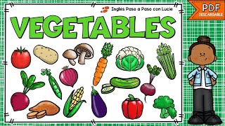 LOS VEGETALES EN INGLÉS Y ESPAÑOL  VEGETABLES IN ENGLISH  ALIMENTOS EN INGLÉS CON PRONUNCIACIÓN [upl. by Jacob]