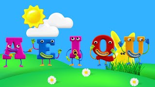 Vowels Song  Vowels In English Vowels for Kids Vowels Rhyme [upl. by Adah]