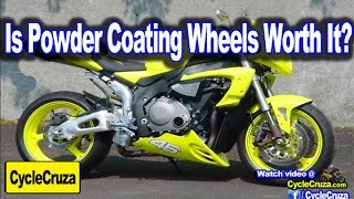 Is Powder Coating Motorcycle Wheels Really Worth It  MotoVlog [upl. by Bradwell]