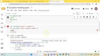 exception handling in Python [upl. by Jezebel582]