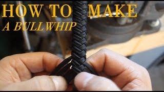 How to Make a Paracord Bullwhip  a full length tutorial by Nick Schrader [upl. by Shewmaker]