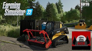 Farming Sim 22  EP19  Screening some dirt and new dozer in Maine [upl. by Enywtna]