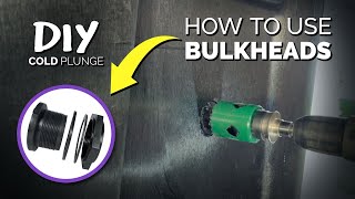 How to Use Bulkhead Fittings and Drill holes in Your DIY Stock Tank Cold Plunge [upl. by Nightingale]