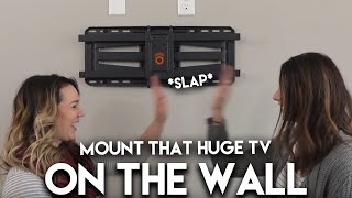 Full Motion TV Mount Installation On Drywall  Grab A Frosty Beer amp Lets Do This [upl. by Hsu]