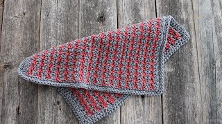 Houndstooth Stitch Cotton Dishcloth Tutorial Learn How [upl. by Menon]