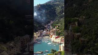 ITALY  Portofino Village coast and green hills nature italy shorts [upl. by Rae]