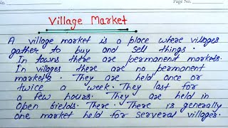 Village Market essay in English  Write an essay on Village Market [upl. by Renwick]