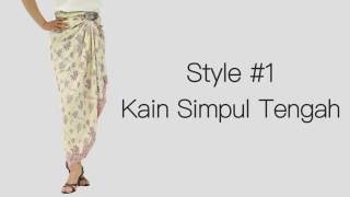 Cara Memakai Kain Simpul Tengah Video Tutorial [upl. by Stutsman]