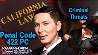 California Penal Code 422 PC  When does making threats become a crime [upl. by Nnail]