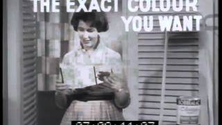 Robbialac colorizer paint 1960 TV commercial [upl. by Ynafetse908]