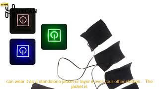 1005004865014021 1 Set USB Electric Heated Jacket Heating Pad Outdoor Themal Warm Winte [upl. by Lobell15]