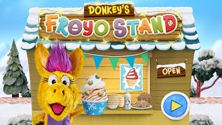 Donkey Hodie  Donkeys Froyo Stand  PBS Kind Games [upl. by Hanauq]