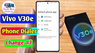 how to change google dialer vivo v30e vivo v30e dialer change [upl. by Koeninger]