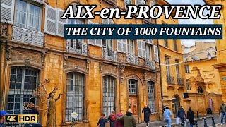 AixenProvence 🇨🇵 France  City of 1000 Fountains 4K Ultra HD [upl. by Eleanore657]