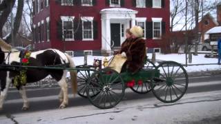 Woodstock VT Wassail Parade 2013 10 Degrees and going down [upl. by Nnairek]