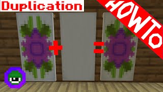 Minecraft How to Copy or Duplicate Banners  Tutorial Works in 118 [upl. by Sonnnie]