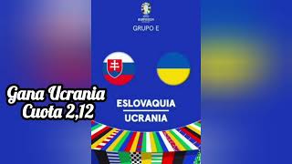 ESLOVAQUIA VS UCRANIA PRONÓSTICO EURO 2024 GRUPO E [upl. by Polik]