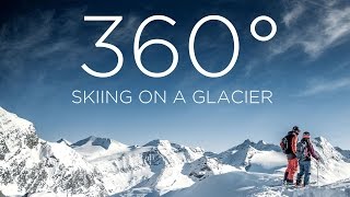 360° Skiing on the GLACIER Kitzsteinhorn [upl. by Akemyt]