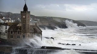 UK Storms Huge waves hit Porthleven in Cornwall [upl. by Bearce457]