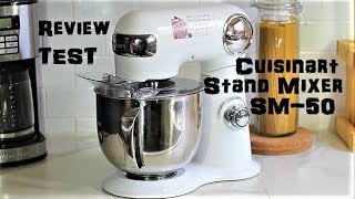 Cuisinart Stand Mixer Precision Master 55 Qt Review Test SM50 [upl. by Hanschen]