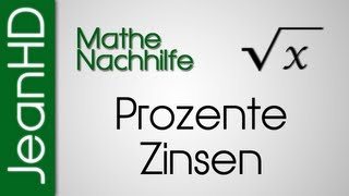 Mathe Nachhilfe  Prozent und Zinsrechnung [upl. by Heisser40]