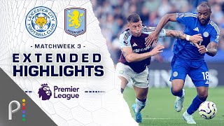 Leicester City v Aston Villa  PREMIER LEAGUE HIGHLIGHTS  8312024  NBC Sports [upl. by Eissel]