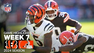 Cincinnati Bengals vs Cleveland Browns  2024 Week 7 Game Highlights [upl. by Reginald506]