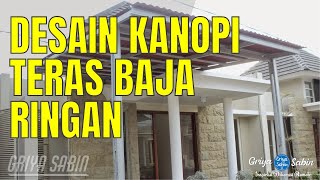 92 Contoh Kanopi Teras Baja Ringan Atap Spandek Sederhana Rumah Minimalis [upl. by Anatola682]