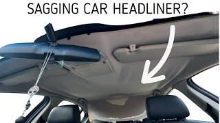 THE PROCESS IN FIXING A SAGGING HEADLINER Holden VE VF Commodore Wagon [upl. by Fiore]