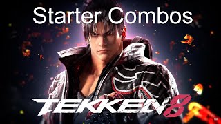 T8 Jin Kazama Starter Combos [upl. by Spatz]