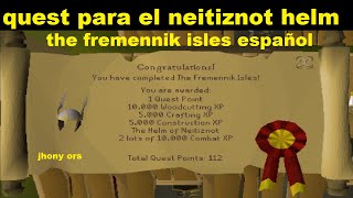 OSRS the fremennik isles quest español [upl. by Arodal234]