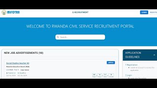 fungura KONTI nshyashya kuri MIFOTRA ubone akazi gashya Open Mifotra account job applications [upl. by Irap693]