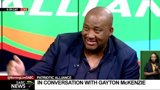 In conversation with the Patriotic Alliance PA leader Gayton McKenzie [upl. by Eylrahc]