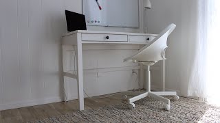 How to Assemble Hemnes Desk with 2 drawers  Satisfying video TimeLapse [upl. by Ecirtaeb]