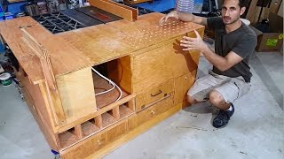 Down Draft Table Table Saw Station Build 2 [upl. by Oleta]